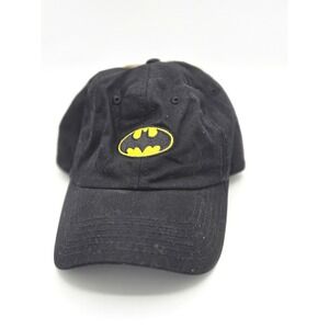 NEW WITH‎ TAGS DC Comics Batman Dad Cap Black Logo OS NWT